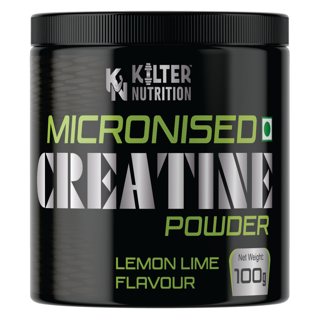 Kilter Nutrition Micronised Creatine Monohydrate Lemon Lime | 100% Pure Creatine | 100g
