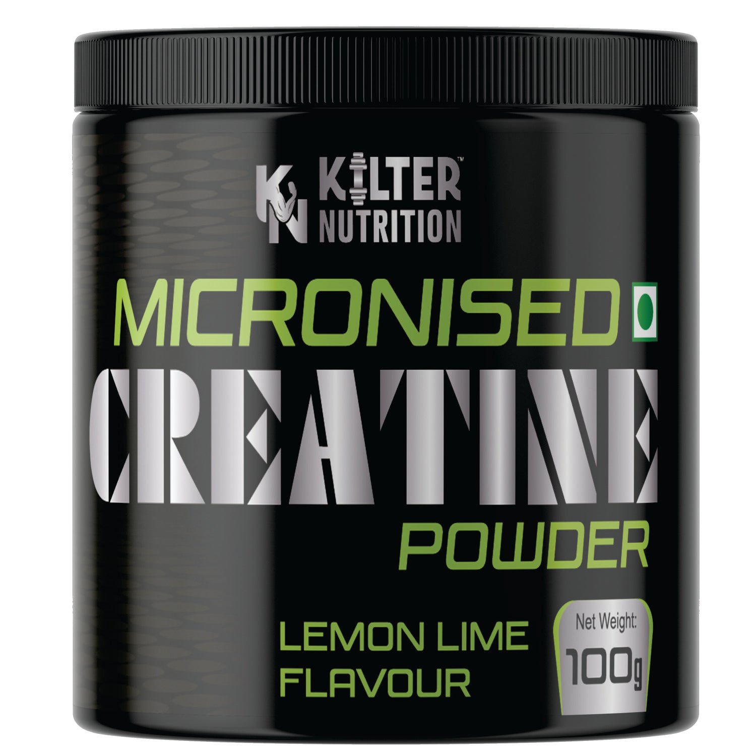 Kilter Nutrition Micronised Creatine Monohydrate Lemon Lime | 100% Pure Creatine | 100g