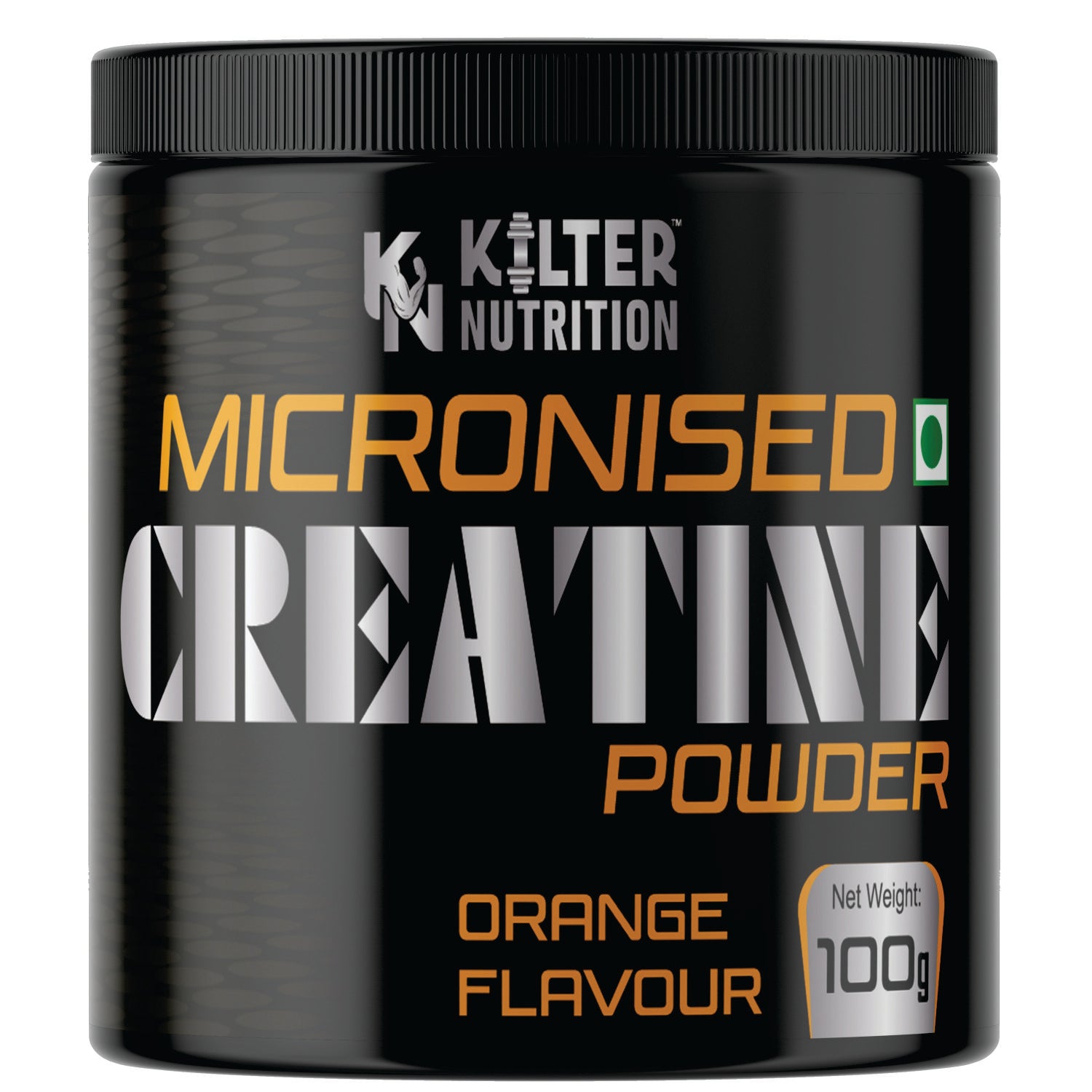 Kilter Nutrition Micronised Creatine Monohydrate Orange | 100% Pure Creatine | 100g