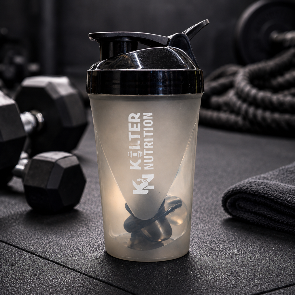 Kilter Nutrition Micronised Creatine Monohydrate & Shaker Combo | Strength, Performance & Convenience | Creatine + Premium Shaker