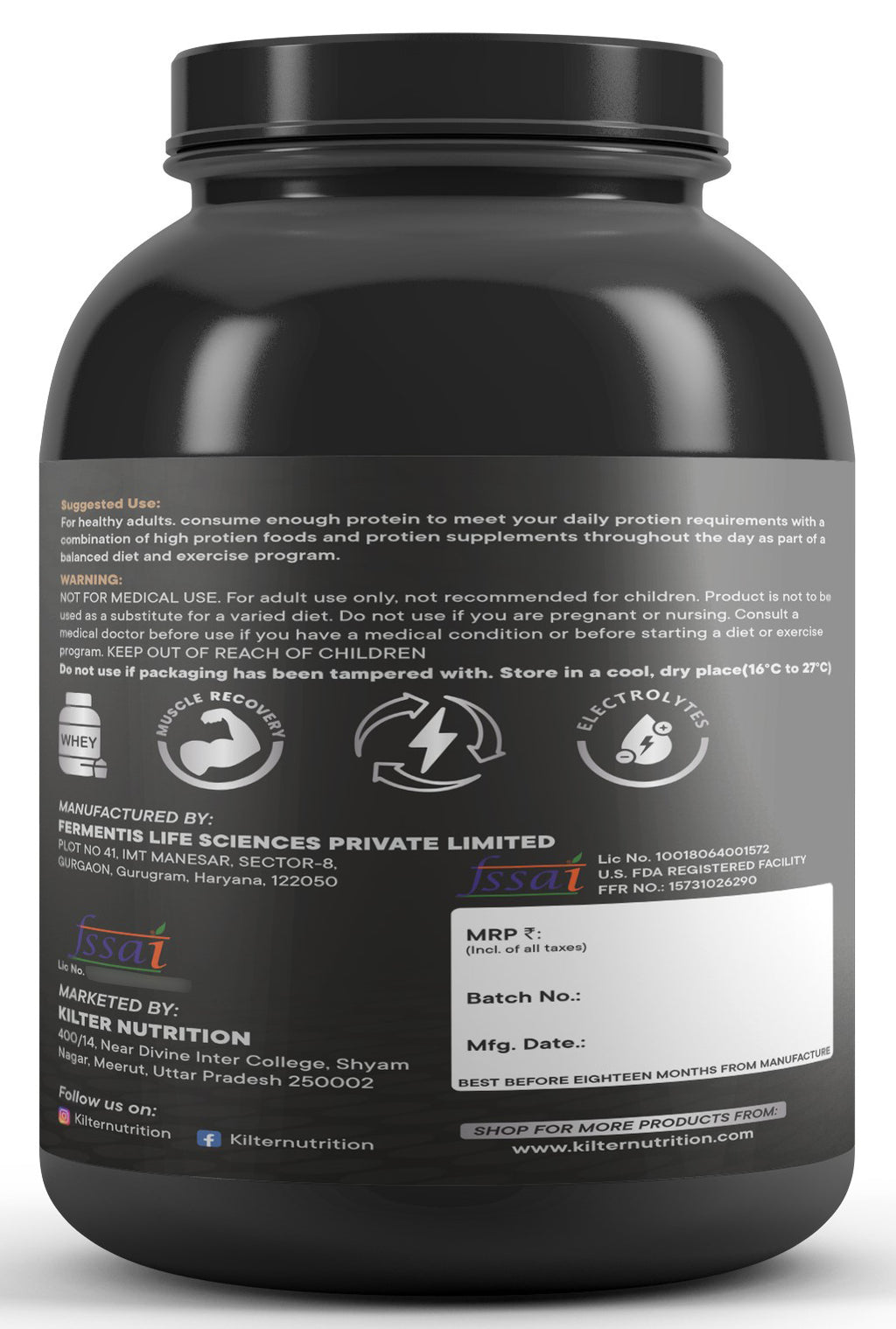 Cookies and Cream 100% Whey Protein Concentrate Low Carb