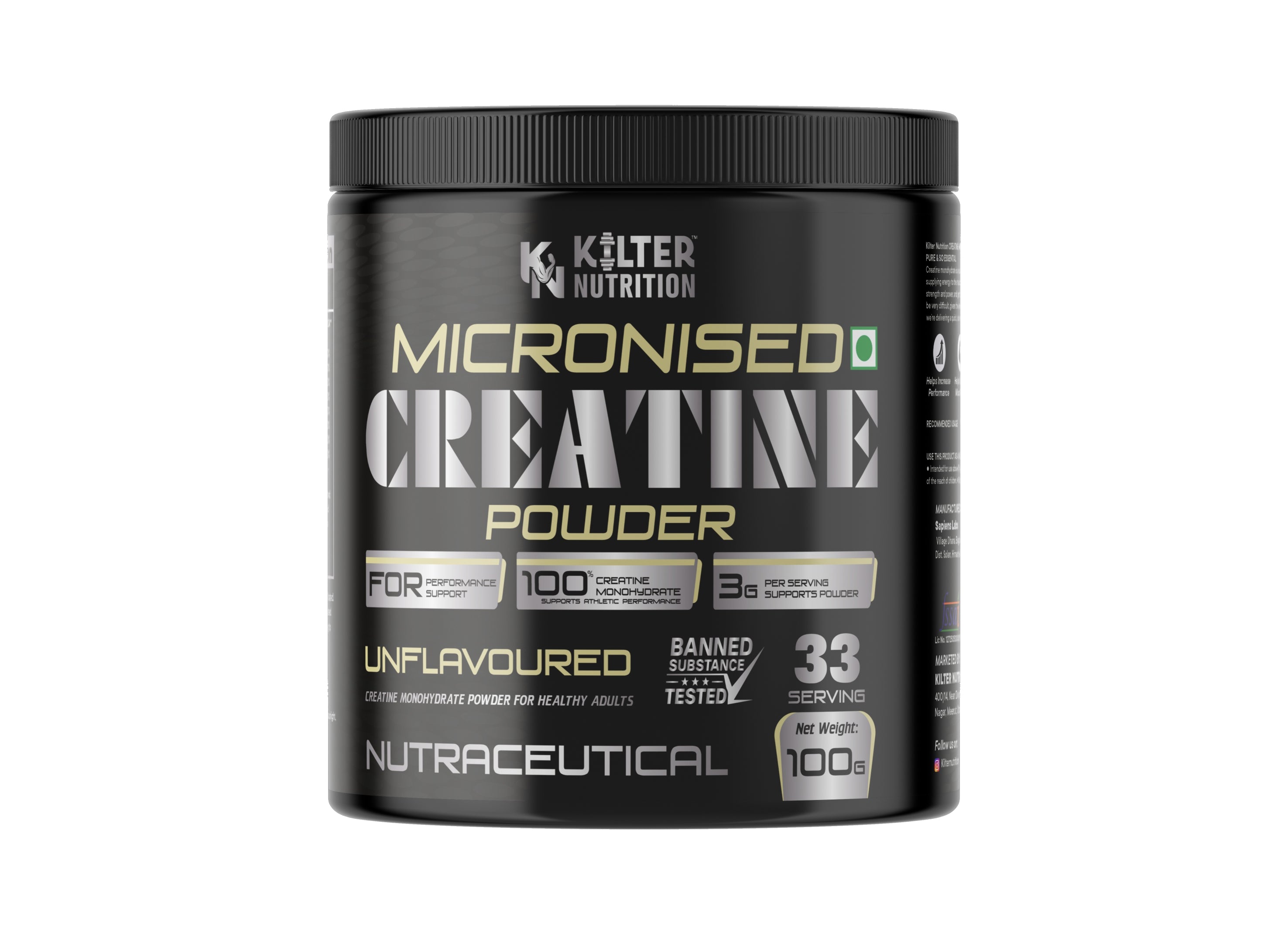Kilter Nutrition Micronised Creatine Unflavored