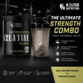 Kilter Nutrition Micronised Creatine Monohydrate & Shaker Combo | Strength, Performance & Convenience | Creatine + Premium Shaker