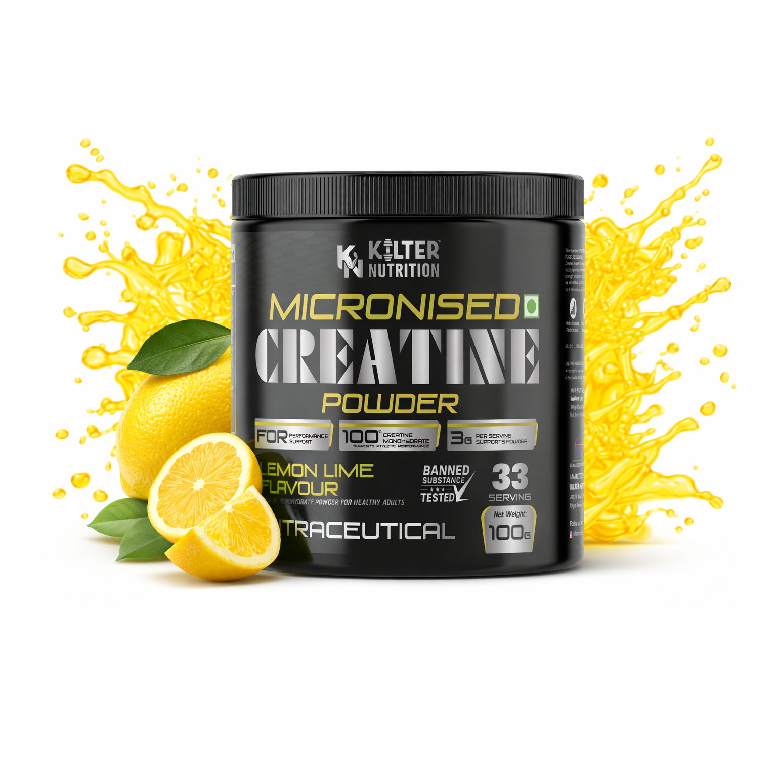 Kilter Nutrition Micronised Creatine Lemon Lime