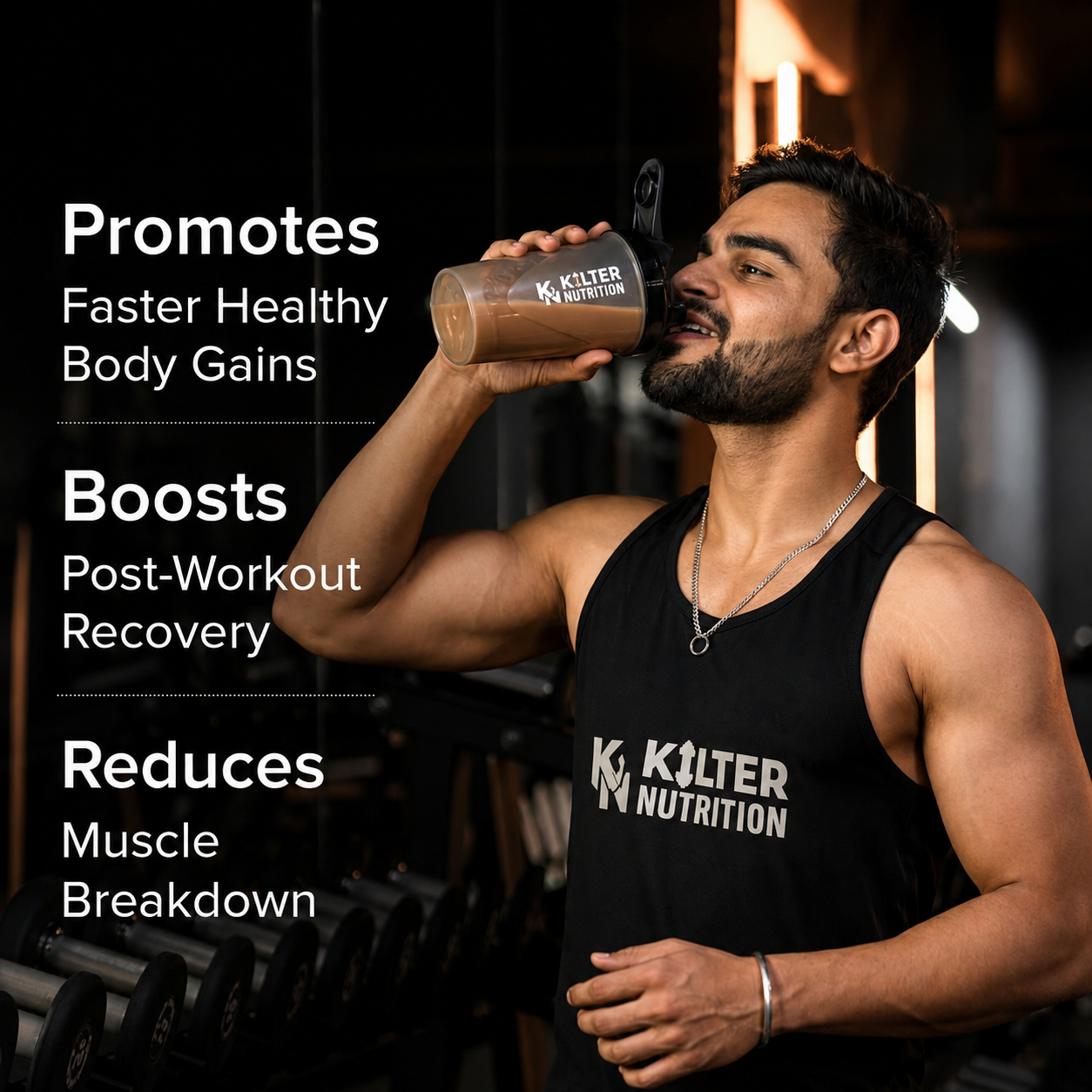 Kilter Nutrition Mass Gainer High Calorie Formula – Chocolate 3kg | High Protein & Carb Blend for Muscle Mass, Strength & Weight Gain