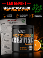 Kilter Nutrition Micronised Creatine Monohydrate Orange | 100% Pure Creatine | 100g