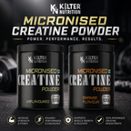 ter Nutrition Micronised Creatine Monohydrate Pack of 2 | Orange & Lemon Lime | 100% Pure Creatine | Strength, Power & Performance | 100g Each